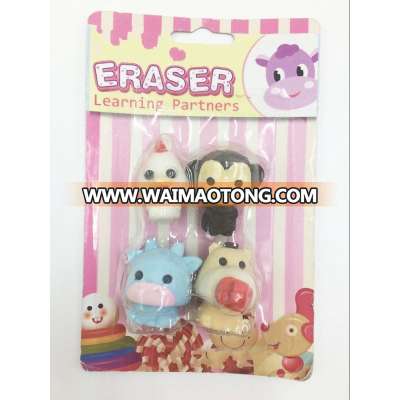 stationery school animal eraser for kids