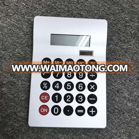 Factory custom Promotional Gifts 8 digit square calculator with solar cell